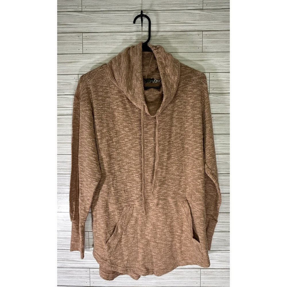 PRANA Frieda Top Baked Blush Cowl Neck With Tie String Size Small Women's Casual